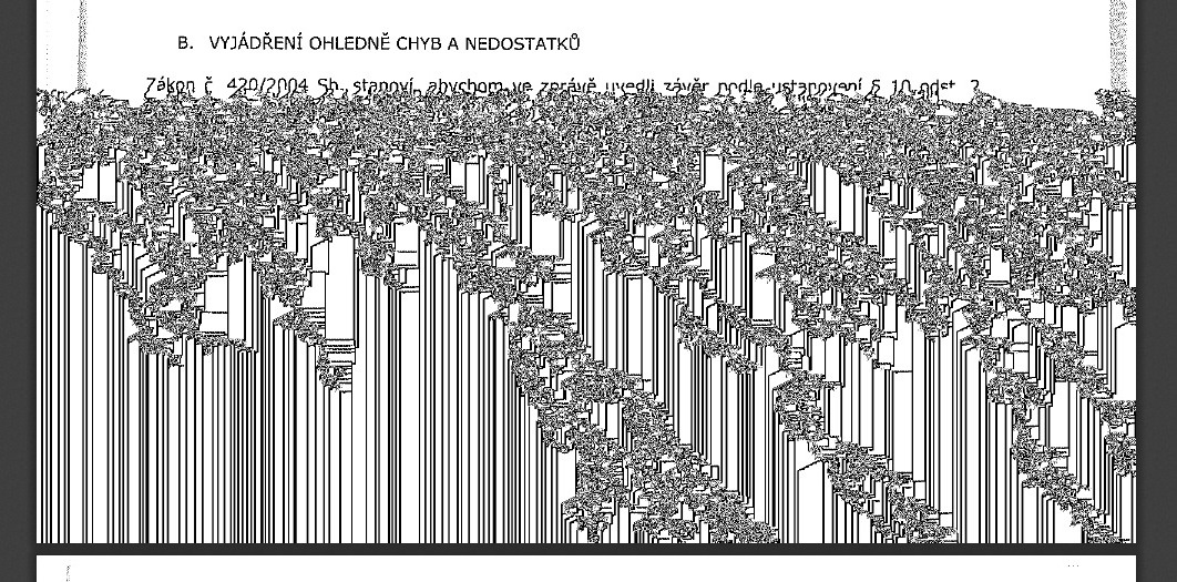 Nemocná stránka ze zprávy pro rok 2018