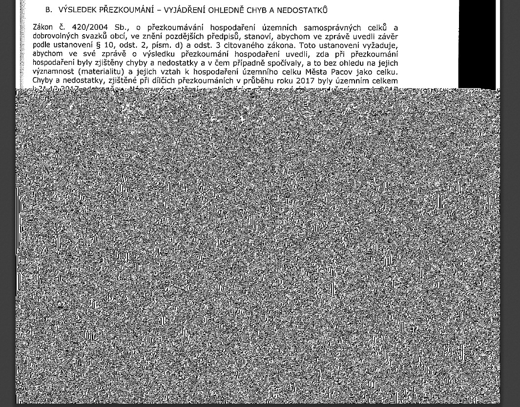 Nemocná stránka ze zprávy pro rok 2017