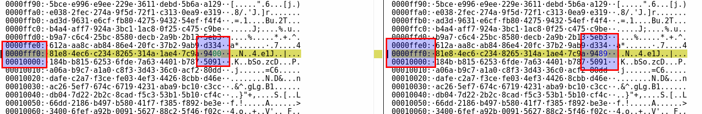 ukázka poškození souboru