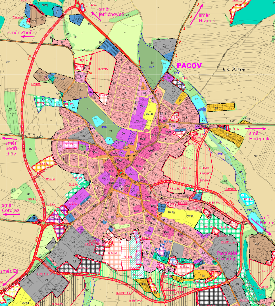 Výřez územního plánu